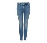 OPUS Damen Slim | Slim Jeans Evita Mid Rise mit Stretch-Anteil Light Casual Blue, 42 L30