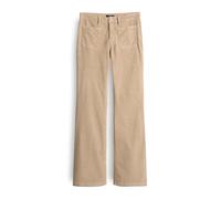 OPUS Damen Stoffhose | EBBI Corduroy Flared Leg aus Feincord Macadamia, 42 L32