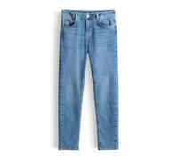 OPUS Damen Straight | Elana Straight Jeans aus BCI Cotton Mix Mid Rise Ocean Blue Washed, 42 L30