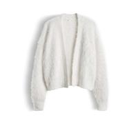 OPUS Damen Strickjacke | DEDER Regular Strickcardigan aus haarigem Effektgarn Milk, 38