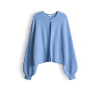 Opus Fashion Offene Strickjacke Deriana Woll-Mix Blau Gr. 42