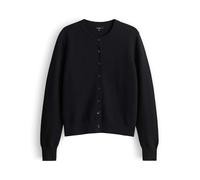 OPUS Damen Strickjacke | Feinstrick Cardigan aus nachhaltigem BCI Cotton Slim Fit Black, 38