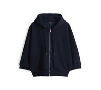 OPUS Damen Sweatjacke | GENITA Loose Kapuzenjacke aus ultraweichem Sweat Coal Blue, 40