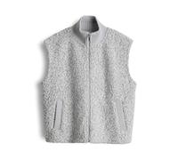 OPUS Damen Sweatjacke | GULUNI Regular Sweatweste in Bouclé Optik Hazy Fog Melange, 40