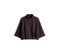 OPUS Damen Sweatjacke | Skulpturale Sweatjacke aus Scuba Sweat Loose Fit Affogato, 36