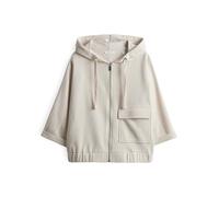 OPUS Damen Sweatjacke | Sweatjacke GUSA Batwing Fit aus Softer Baumwolle Natural Glaze, 38