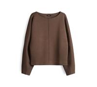 Opus Fashion Damen Sweatshirt Gilan – Regular, weiches Sweatshirt mit Ballonärmeln Cocoa Größe 36