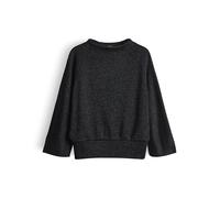 OPUS Damen Sweatshirt | GLANTINA Loose Sweatshirt mit Glanz Effekt Black, 36