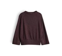 OPUS Damen Sweatshirt | GLANTINA Loose Sweatshirt mit Glanz Effekt Dark Grape, 44