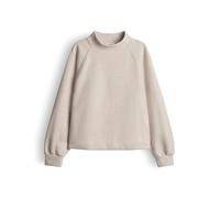OPUS Damen Sweatshirt | GRAPINA Loose Sweatshirt mit feiner Fleeceoptik Ivory, 44