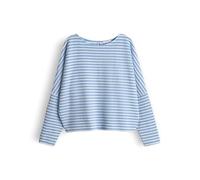 OPUS Damen Sweatshirt | GRESH Regular Ringel Sweatshirt in Strickoptik Water Blue, 42