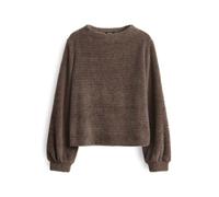 OPUS Damen Sweatshirt | GUFEMI Regular Sweatshirt aus flauschigem Effektgarn Cocoa, 42