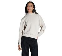 OPUS Sweatshirt mit geripptem Stehkragen Modell 'Gulitta' in Ecru, Größe 42