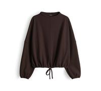 Opus Fashion Damen Sweatshirt GUMIPA Loose softer Oberfläche Braun Größe 44