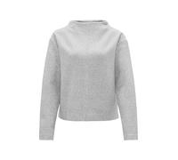 OPUS Damen Sweatshirt | Kuscheliger Sweater GOKLONA Regular aus Viskose Mix Hazy Fog Melange, 38