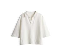 OPUS Damen Sweatshirt | Poloshirt GOLOS Boxy Fit aus weichem BCI Cotton Mix Milk, 42