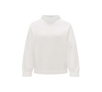 OPUS Damen Sweatshirt | Strukturierter Sweater GORLE Regular aus Baumwoll Mix Milk, 44