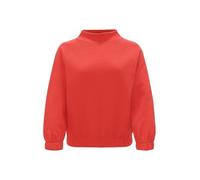 OPUS Damen Sweatshirt | Strukturierter Sweater GORLE Regular aus Baumwoll Mix Sweet red, 36
