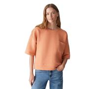 OPUS Damen Sweatshirt | Strukturiertes Sweatshirt GANDRO Loose aus BCI Cotton Mix Pale orange, M