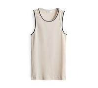 OPUS Damen Top | Geripptes Tanktop ILESSO Preppy Slim aus Jersey Natural Glaze, 44