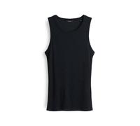 OPUS Damen Top | Geripptes Tanktop ILESSO Sparkle Slim mit Glitzer Effekt Coal Blue, 38