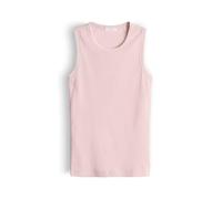 OPUS Damen Top | Geripptes Tanktop mit kontrastfarbenen Bündchen Slim Fit Rose Tint, 36