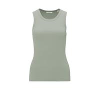OPUS Damen Top | ILESSO Slim aus BCI Cotton Mix Aqua Green, 44