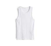 OPUS Damen Top | Geripptes Tanktop ILESSO Slim aus BCI Cotton Mix White,36