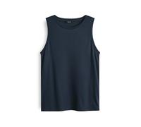 OPUS Damen Top | INISE Regular Jerseytop mit Rippbündchen Coal Blue, 42