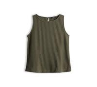 OPUS Damen Top | Jerseytop in Rippstruktur Regular Fit deep Green, 38
