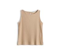 OPUS Damen Top | Jerseytop in Rippstruktur Regular Fit golden beige, 40