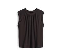 OPUS Damen Top | Jerseytop IRAFFI Regular mit femininer Kräuselung Midnight Brown, 38