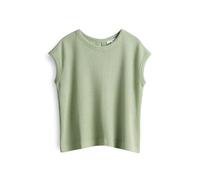 OPUS Damen Top | strukturiertes Jerseytop SPUNKI in Crochet Optik Green Glow, 44