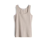 Opus Fashion Damen Tanktop Imilia Slim - BCI Cotton Mix beige Größe 44