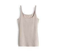 Opus Fashion Damen Trägertop INA Slim aus stretchigem BCI Cotton Mix Beige Größe 44