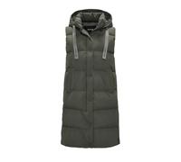 OPUS Damen Weste | Longweste WIGILO Regular mit recycelter Wattierung dark sage, 44