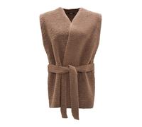 OPUS Damen Weste | Weste Asofta cape Loose aus flauschigem Teddyfell cocoa, 0