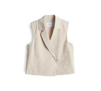 OPUS Damen Weste | Weste WINO Regular aus BCI Cotton Leinen Mix natural glaze, 40