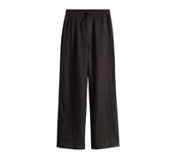 OPUS Damen Wide Leg Pants | Leinenhose MILENI Linen mit vorverlegter Seitennaht Midnight Brown, 40