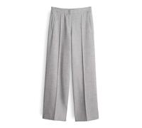 OPUS Damen Wide Leg Pants | Maiga Cozy Wide Leg Pants in Mélange Optik Hazy Fog Melange, 34
