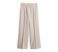 OPUS Damen Wide Leg Pants | Maiga Cozy Wide Leg Pants in Mélange Optik Macadamia, 36