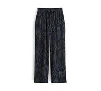OPUS Damen Wide Leg Pants | MAROU Palm Leaves Wide Leg Pants mit Komfortbund Coal Blue, 38
