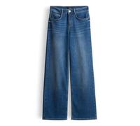 OPUS Damen Wide | MAJUMI Wide Leg Jeans aus BCI Cotton Mix Mid Rise Strong Blue, 36 L32