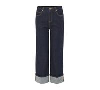 OPUS Damen Wide | Wide Leg Jeans MIPO Mid Rise aus stretchigem Baumwoll Mix Rinsed Blue, 40 L28