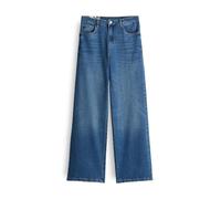 OPUS Damen Wide | Wide Leg Jeans MIVY High Rise mit Stretch-Anteil Daily Blue, 34 L31