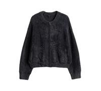 Opus - Flauschige Strickjacke - Dores grau - Gr. - 34