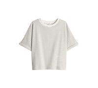 OPUS T-Shirt SOTEL Gestreift BCI Cotton Mix Loose Fit Olive Größe L