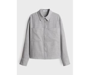 OPUS Hemd "Felange" in Grau - Größe 44 | Damen Blusen
