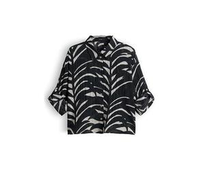 OPUS Hemdbluse FADENA LEAVES schwarz | 38