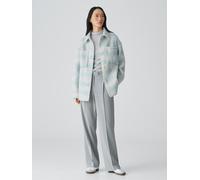 OPUS Damen Blazer | Overshirt JELMA Oversize mit Flauschiger Textur Glacier Blue, S